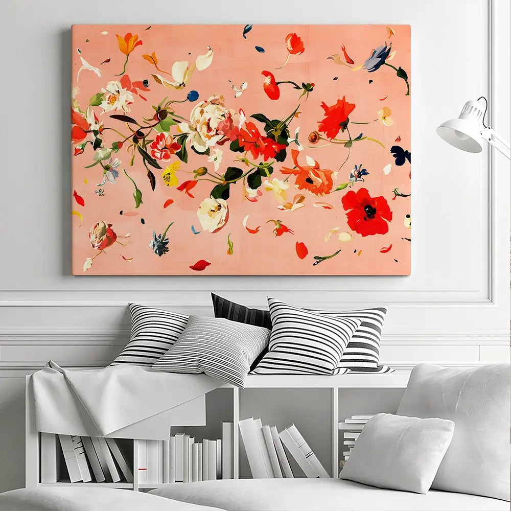Floating Flowers Canvas Print Floating Flowers Canvas Print wall art product Treechild