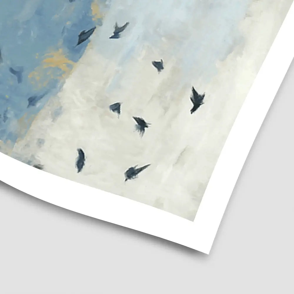 Floating Moon Bird Cloud Art Print Floating Moon Bird Cloud Art Print wall art product Chromatic Storm Studio