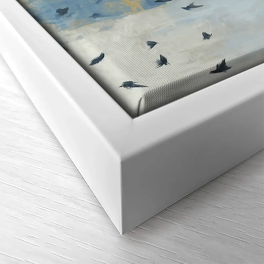 Floating Moon Bird Cloud Canvas Print Floating Moon Bird Cloud Canvas Print wall art product Chromatic Storm Studio