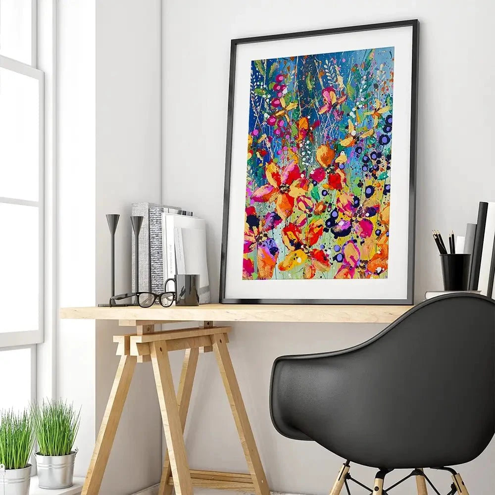 Flora Framed Art Print Flora Framed Art Print wall art product Scarlet Sky Studio