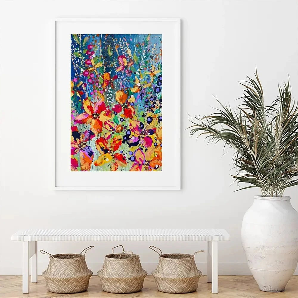 Flora Framed Art Print Flora Framed Art Print wall art product Scarlet Sky Studio