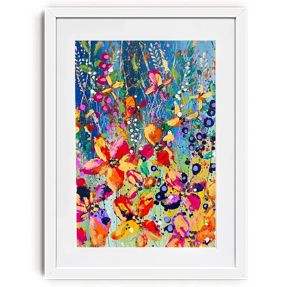 Flora Framed Art Print Flora Framed Art Print wall art product Scarlet Sky Studio