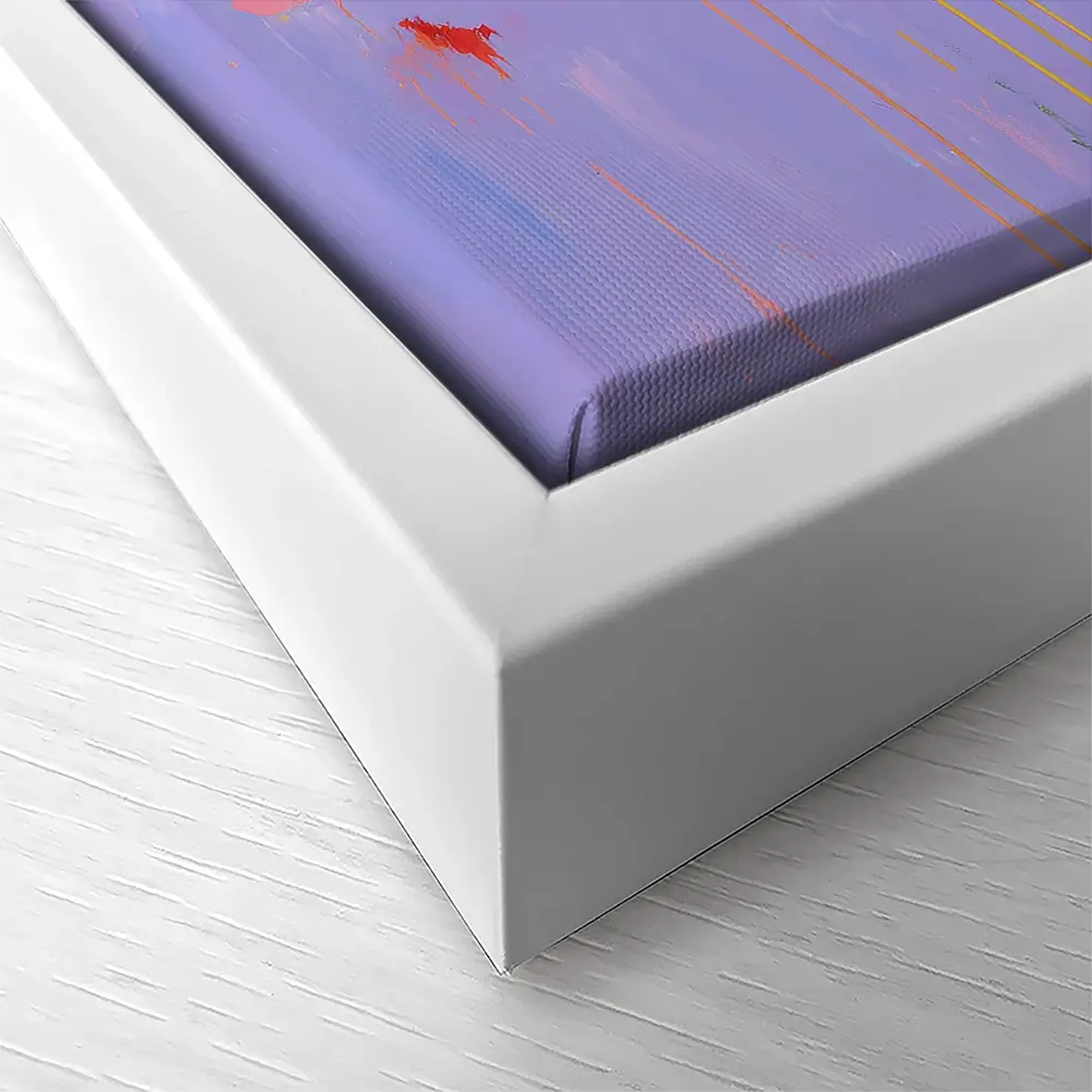Floral Burst On Lavender Canvas Print Floral Burst On Lavender Canvas Print wall art product Chromatic Storm Studio