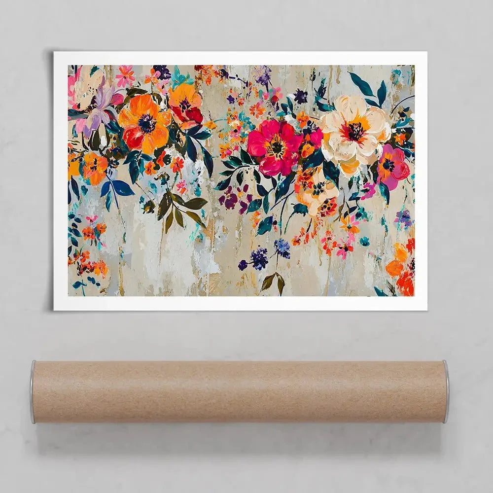 Floral Colour Pop Art Print Floral Colour Pop Art Print wall art product Franklyn Gregory - Independent
