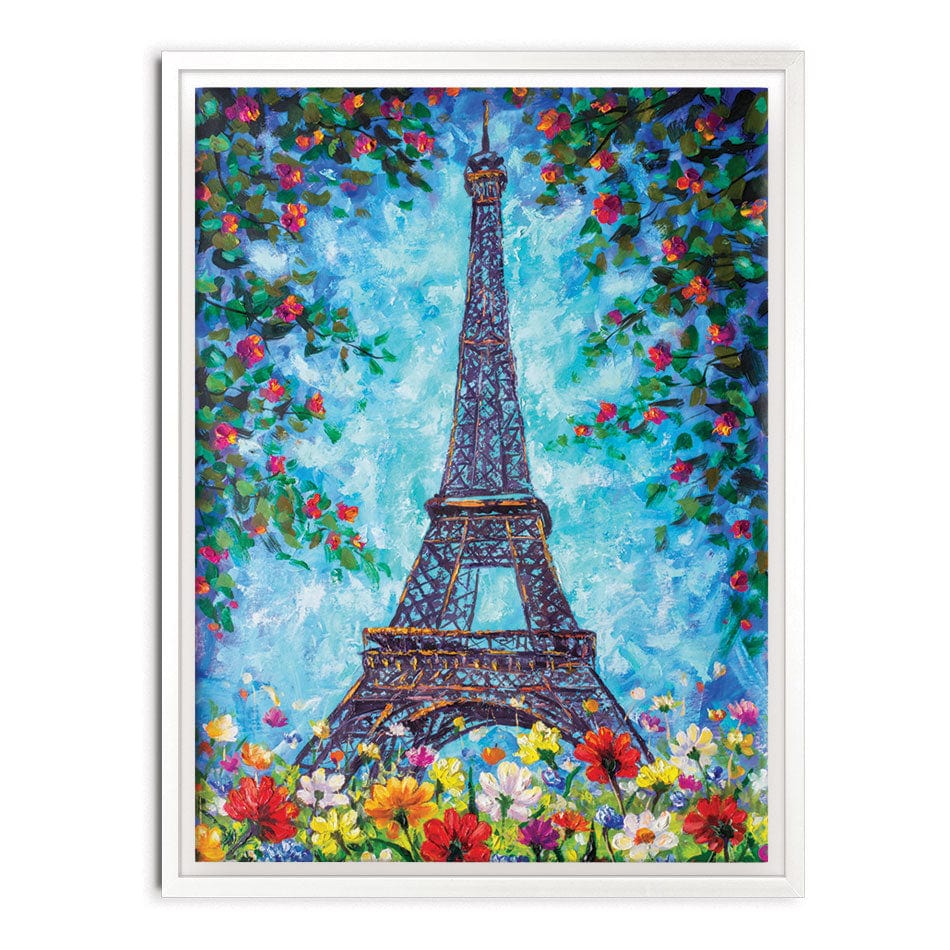 Floral Eiffel Tower Canvas Print wall art product Valery Rybakow / Shutterstock