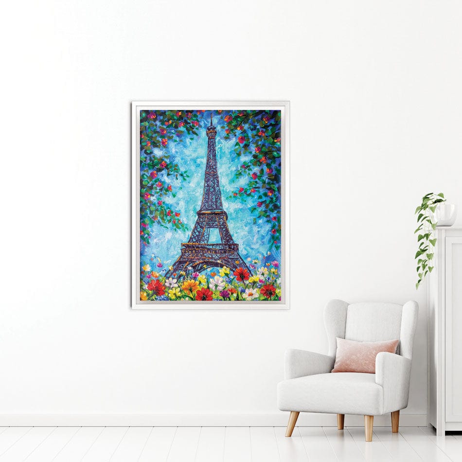 Floral Eiffel Tower Canvas Print wall art product Valery Rybakow / Shutterstock
