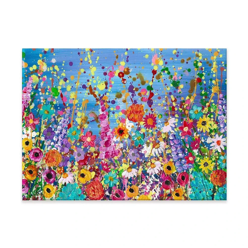 Floral Eruption Canvas Print Floral Eruption Canvas Print wall art product Emma LC Art