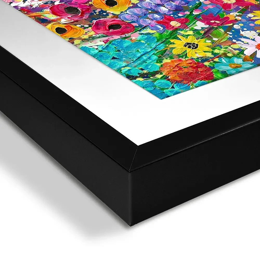 Floral Eruption Framed Art Print Floral Eruption Framed Art Print wall art product Emma LC Art