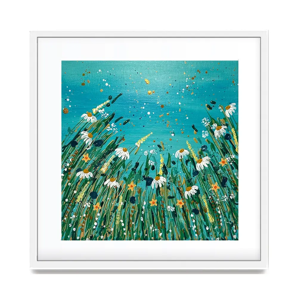 Floral Feast Square Framed Art Print Floral Feast Square Framed Art Print wall art product Emma LC Art