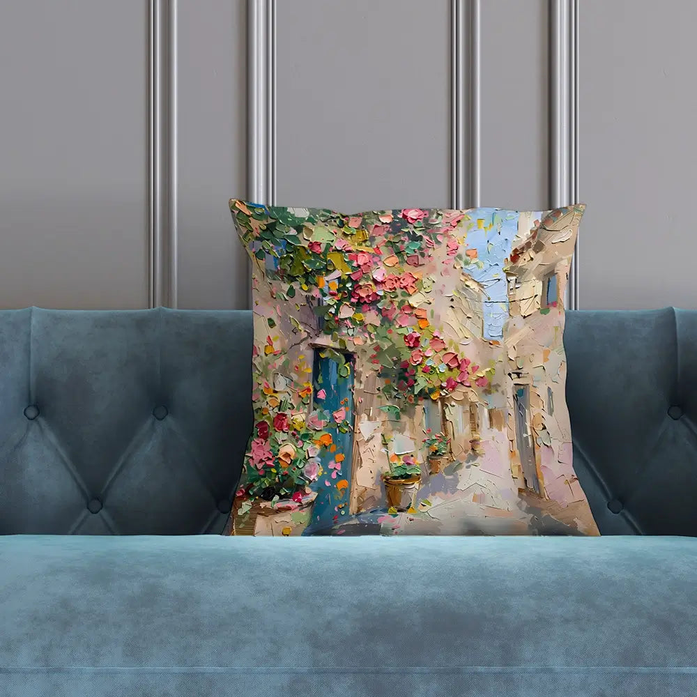 Floral Filled Streets Cushion Floral Filled Streets Cushion wall art product Elena Avanesova