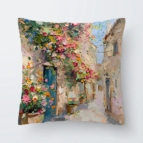 Floral Filled Streets Cushion Floral Filled Streets Cushion wall art product Elena Avanesova