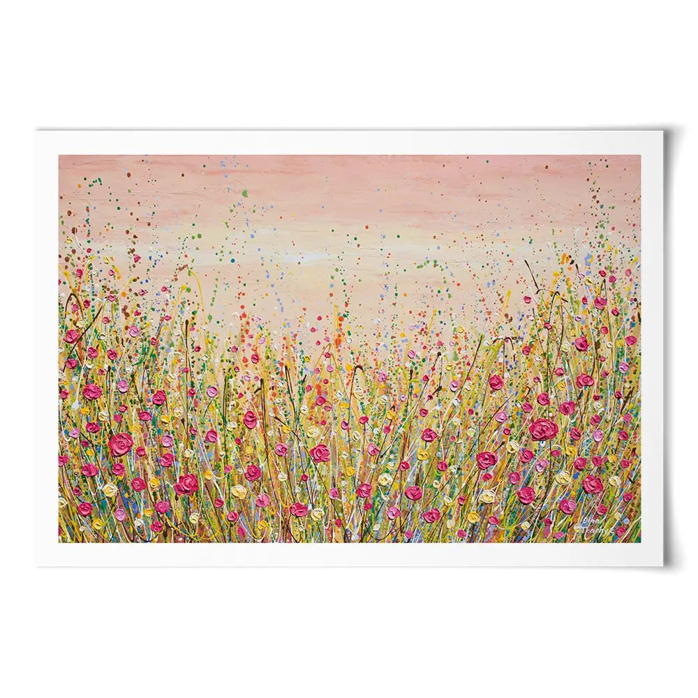 Floral Fluidity Art Print Floral Fluidity Art Print wall art product Olga Tkachyk