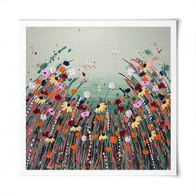 Floral Fresh Square Art Print Floral Fresh Square Art Print wall art product Emma LC Art