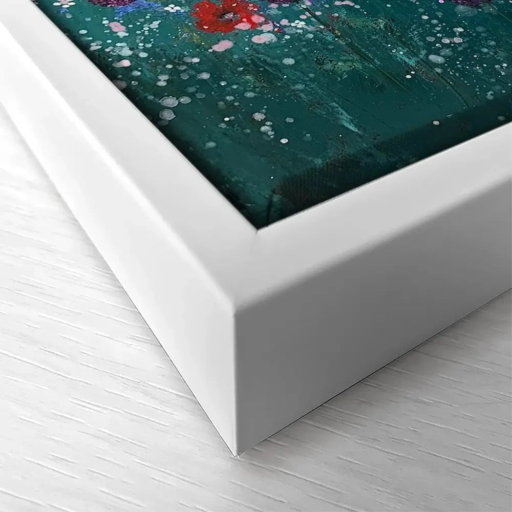 Floral Galore Square Canvas Print Floral Galore Square Canvas Print wall art product Laure Bury