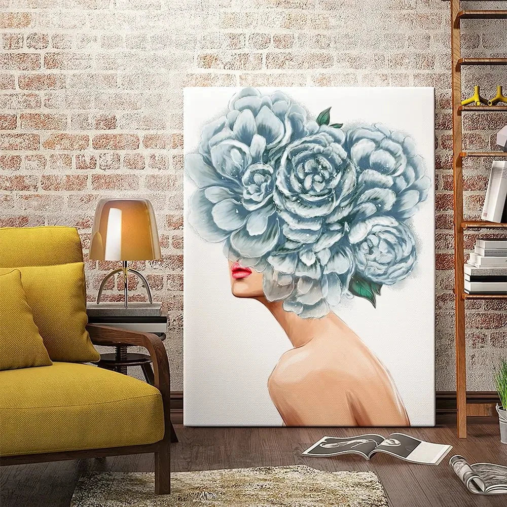 Floral Head Canvas Print Floral Head Canvas Print wall art product O.Tyshchenko / Shutterstock