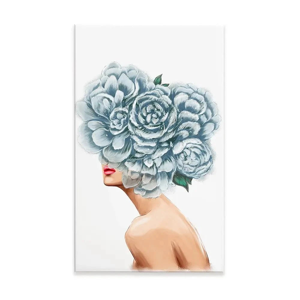 Floral Head Canvas Print Floral Head Canvas Print wall art product O.Tyshchenko / Shutterstock