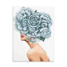 Floral Head Canvas Print Floral Head Canvas Print wall art product O.Tyshchenko / Shutterstock