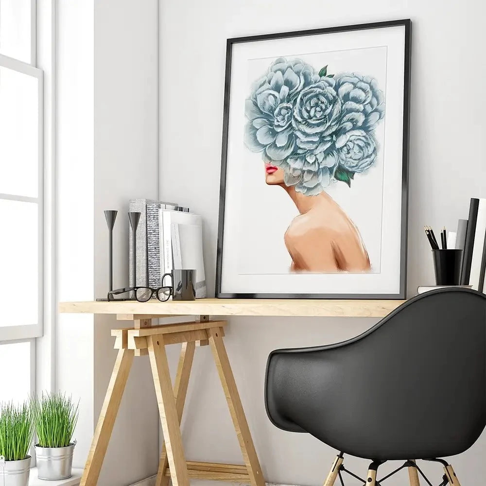 Floral Head Framed Art Print Floral Head Framed Art Print wall art product O.Tyshchenko / Shutterstock