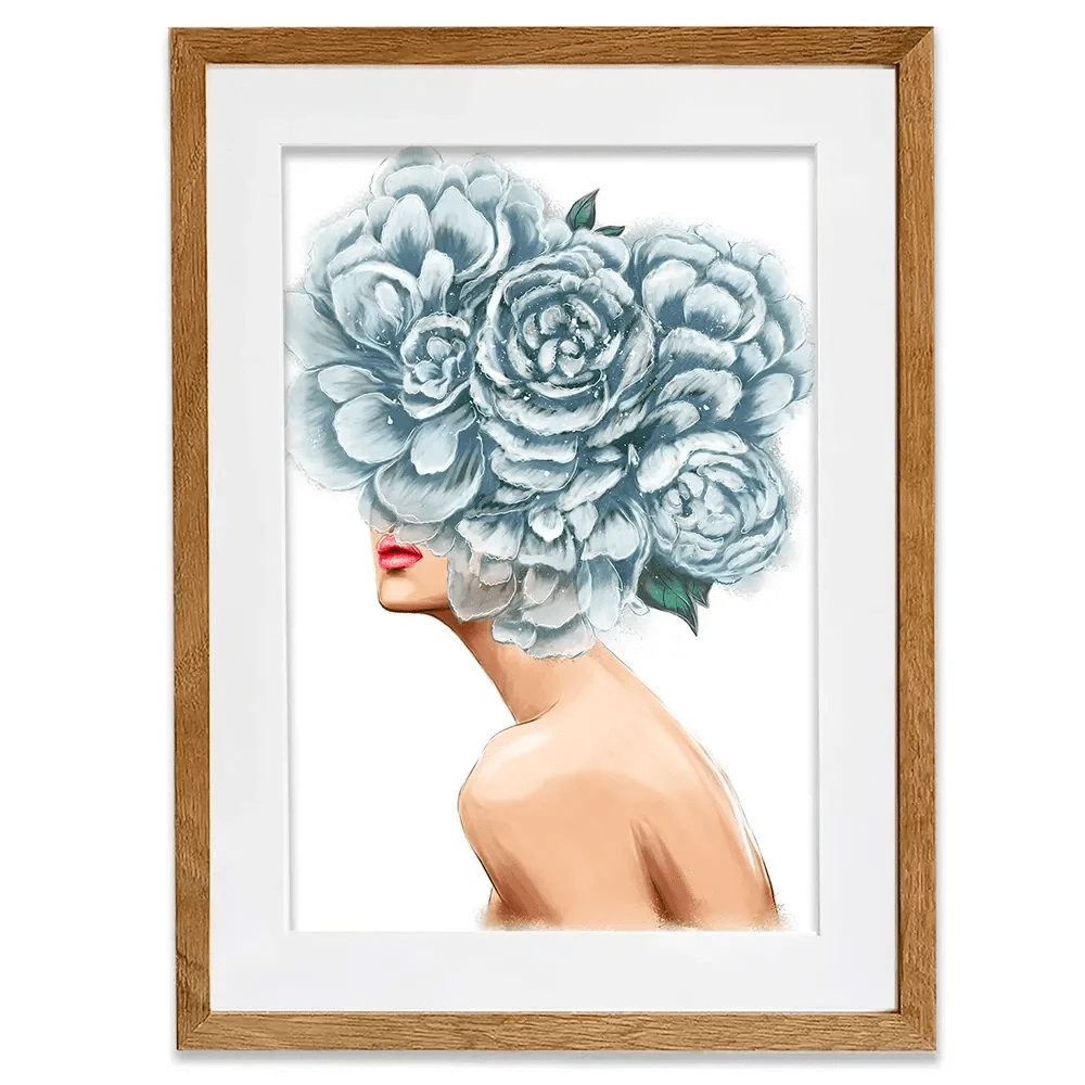 Floral Head Framed Art Print Floral Head Framed Art Print wall art product O.Tyshchenko / Shutterstock