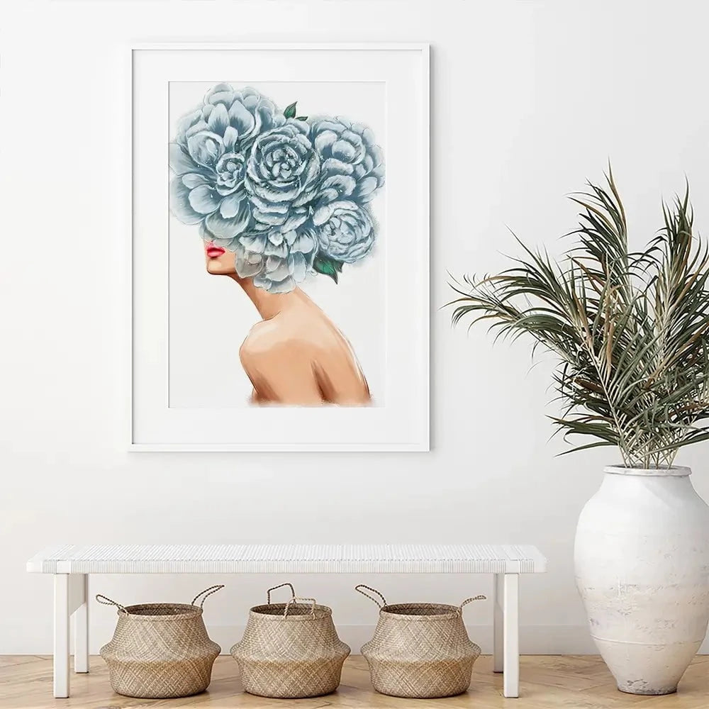 Floral Head Framed Art Print Floral Head Framed Art Print wall art product O.Tyshchenko / Shutterstock
