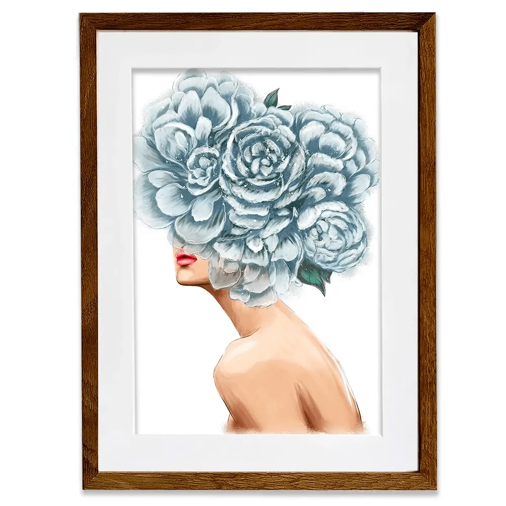 Floral Head Framed Art Print Floral Head Framed Art Print wall art product O.Tyshchenko / Shutterstock