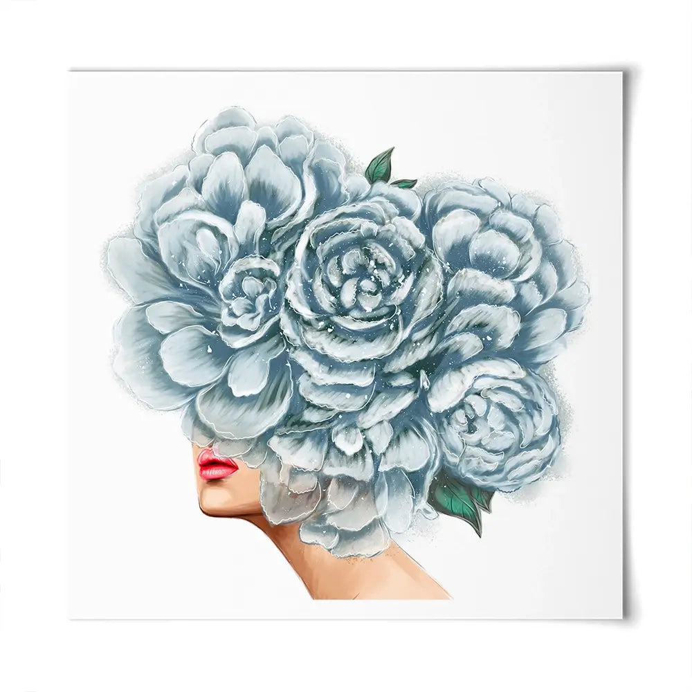 Floral Head Square Art Print Floral Head Square Art Print wall art product O.Tyshchenko / Shutterstock