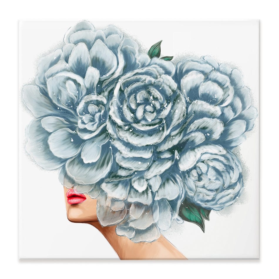 Floral Head Square Canvas Print wall art product O.Tyshchenko / Shutterstock