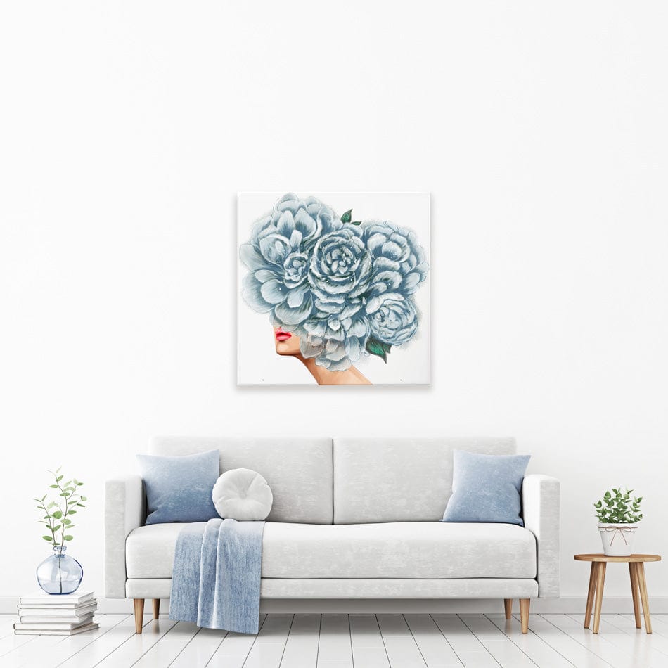 Floral Head Square Canvas Print wall art product O.Tyshchenko / Shutterstock