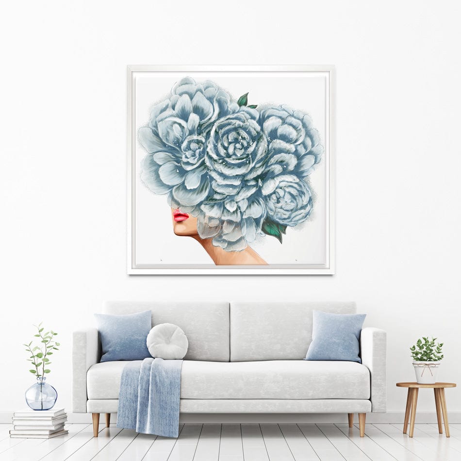 Floral Head Square Canvas Print wall art product O.Tyshchenko / Shutterstock