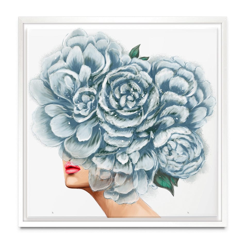 Floral Head Square Canvas Print wall art product O.Tyshchenko / Shutterstock