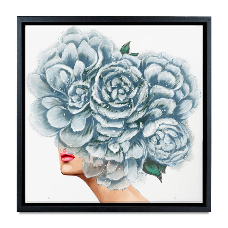 Floral Head Square Canvas Print wall art product O.Tyshchenko / Shutterstock