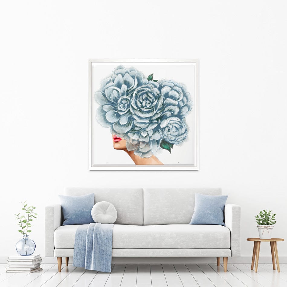 Floral Head Square Canvas Print wall art product O.Tyshchenko / Shutterstock