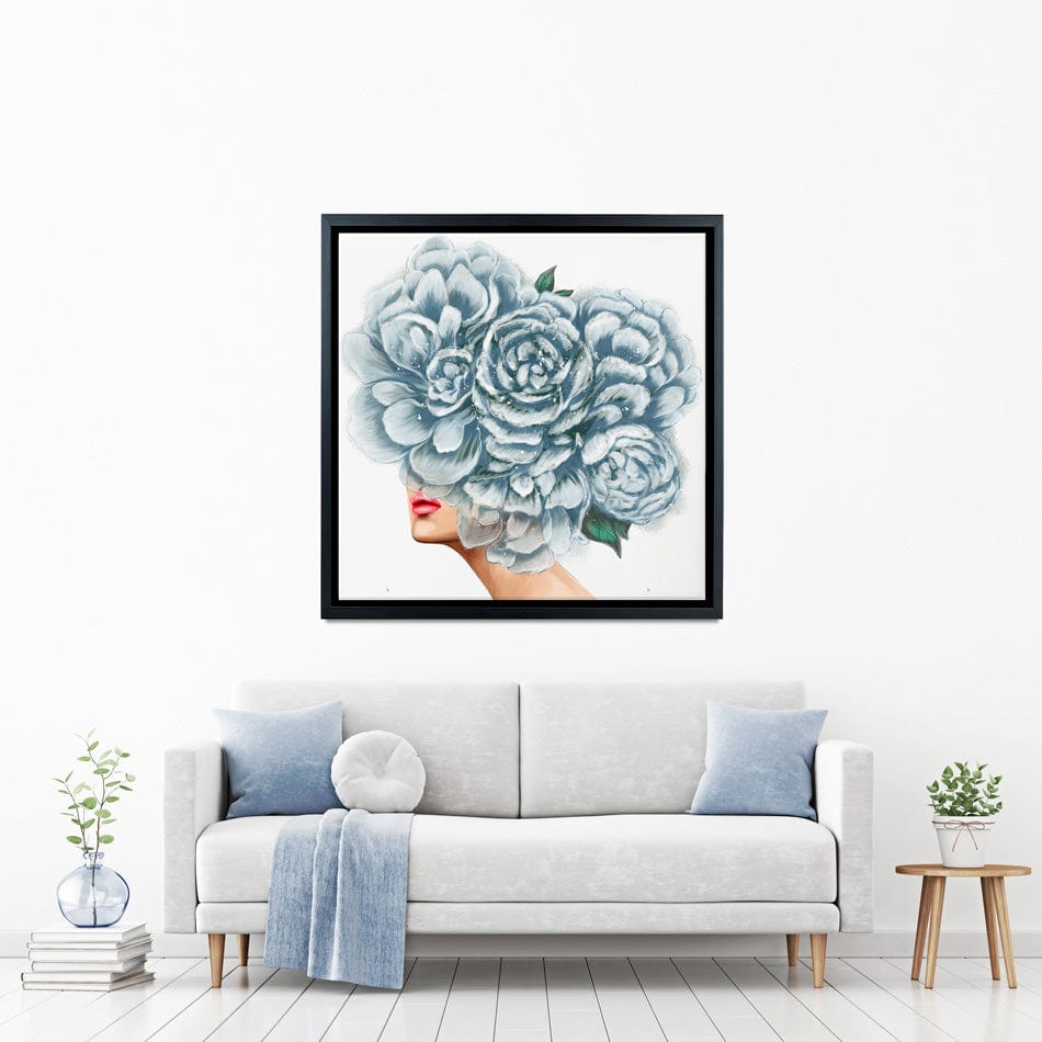 Floral Head Square Canvas Print wall art product O.Tyshchenko / Shutterstock
