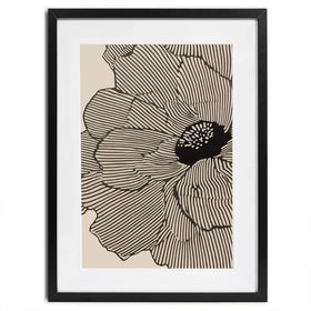 Floral Lines Framed Art Print Floral Lines Framed Art Print wall art product IAmHomeStudio