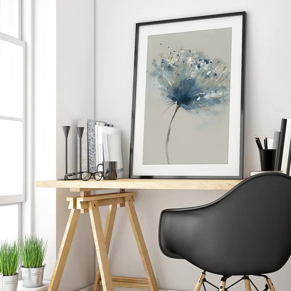 Floral Rising Framed Art Print Floral Rising Framed Art Print wall art product Chromatic Storm Studio