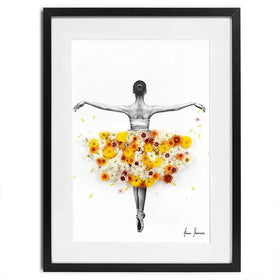 Flower Ballerina Framed Art Print Flower Ballerina Framed Art Print wall art product Ashvin Harrison
