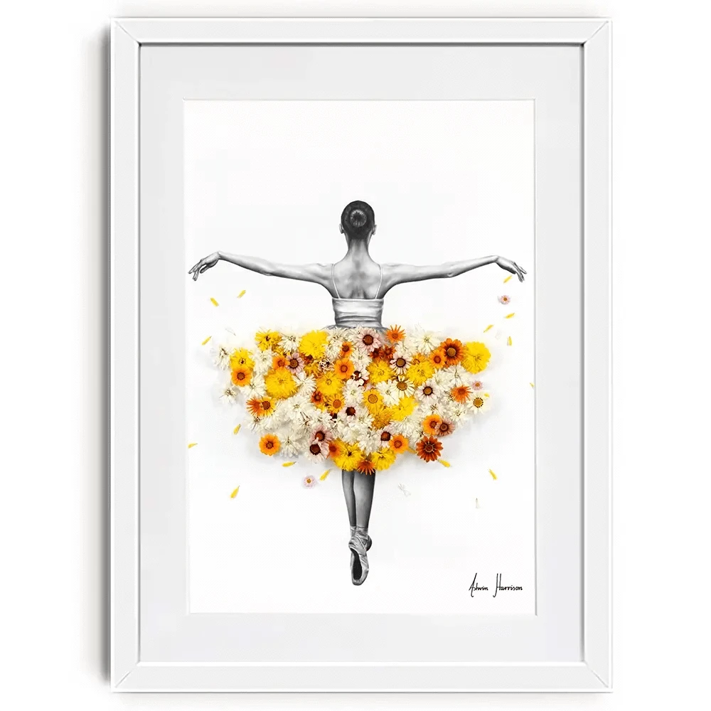 Flower Ballerina Framed Art Print Flower Ballerina Framed Art Print wall art product Ashvin Harrison