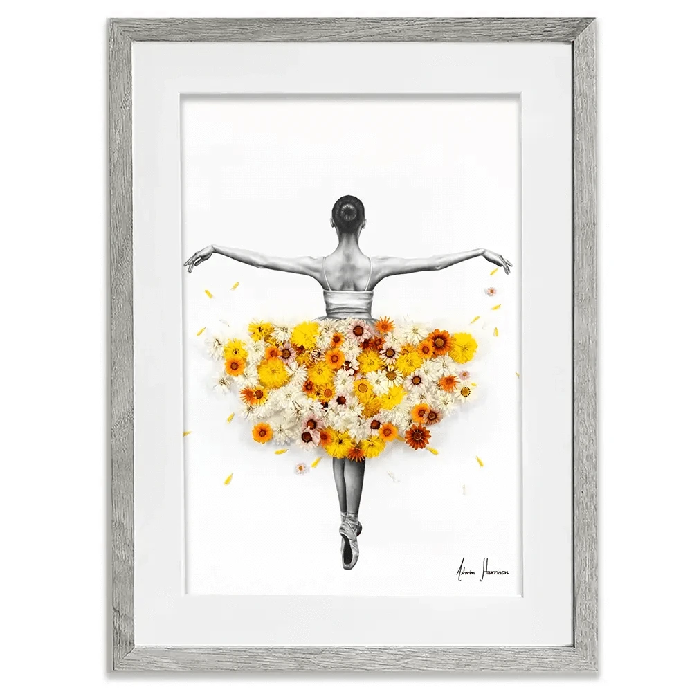 Flower Ballerina Framed Art Print Flower Ballerina Framed Art Print wall art product Ashvin Harrison