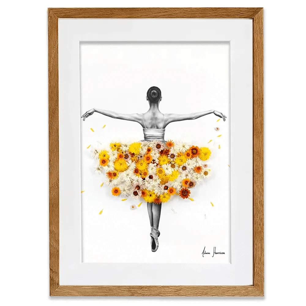 Flower Ballerina Framed Art Print Flower Ballerina Framed Art Print wall art product Ashvin Harrison