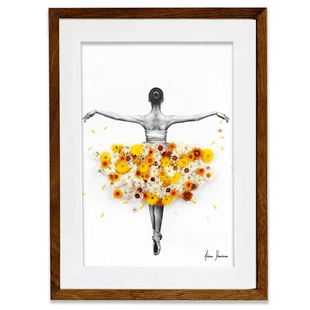 Flower Ballerina Framed Art Print Flower Ballerina Framed Art Print wall art product Ashvin Harrison