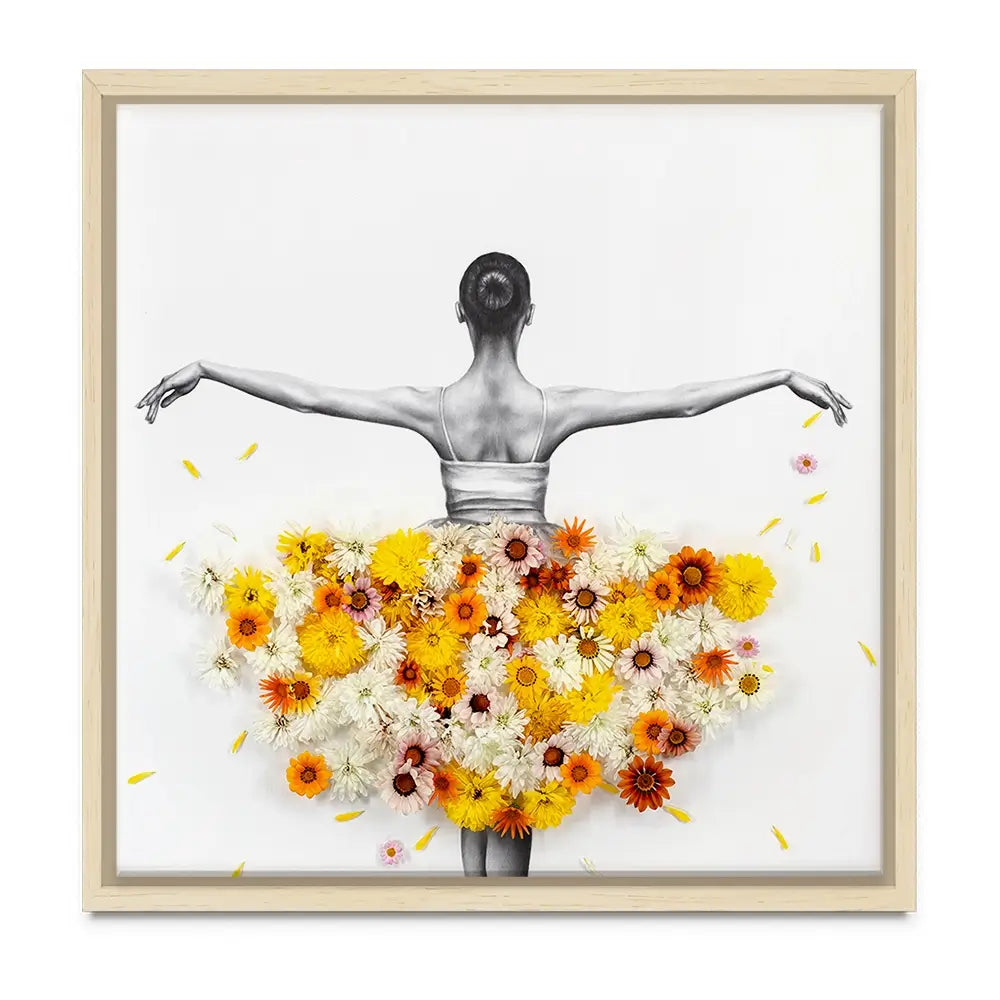 Flower Ballerina Oversized Canvas Print Flower Ballerina Oversized Canvas Print wall art product Art Print Shop