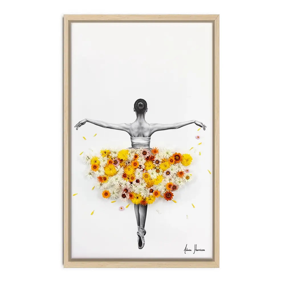 Flower Ballerina Oversized Canvas Print Flower Ballerina Oversized Canvas Print wall art product Art Print Shop