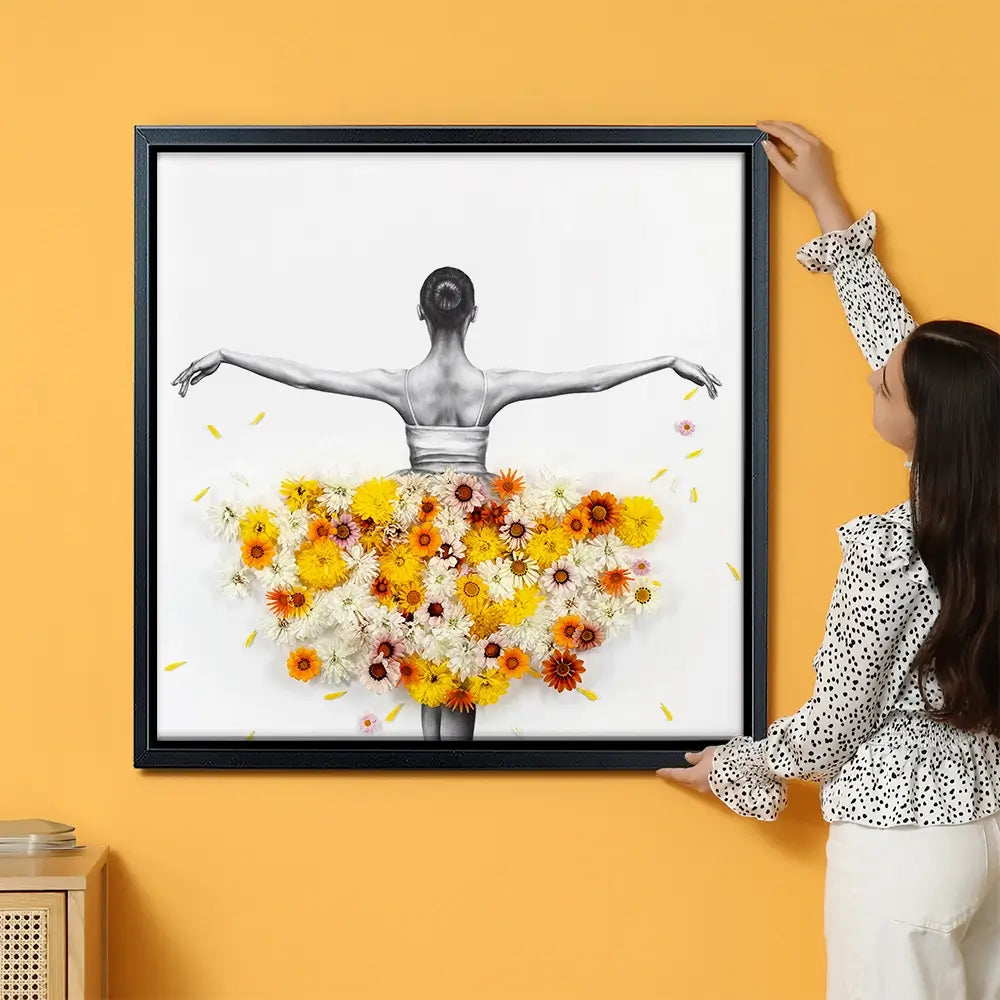 Flower Ballerina Oversized Canvas Print Flower Ballerina Oversized Canvas Print wall art product Art Print Shop
