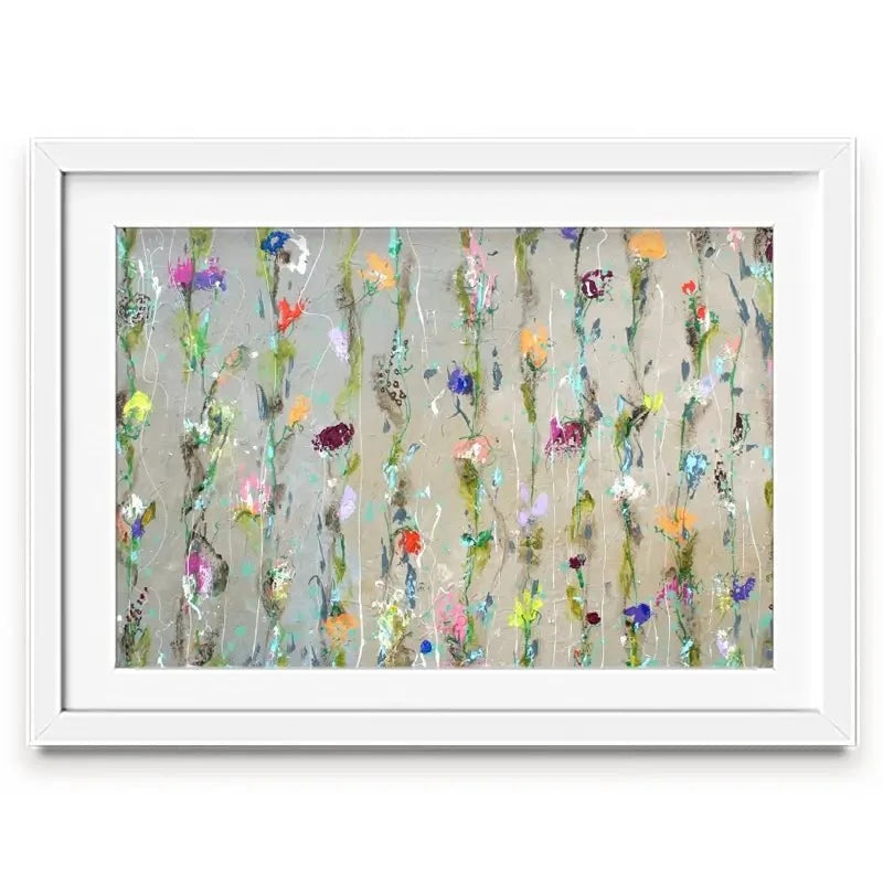 Flower Chain Framed Art Print Flower Chain Framed Art Print wall art product Studio Paint-Ing