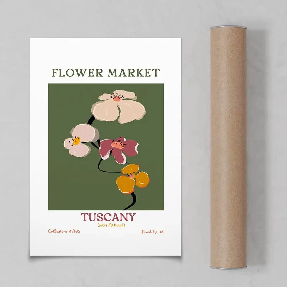 Flower Market Tuscany Art Print Flower Market Tuscany Art Print wall art product Treechild