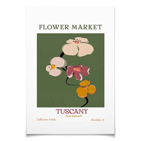 Flower Market Tuscany Art Print Flower Market Tuscany Art Print wall art product Treechild