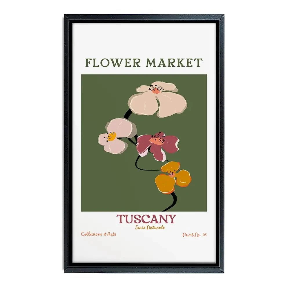 Flower Market Tuscany Canvas Print Flower Market Tuscany Canvas Print wall art product Treechild