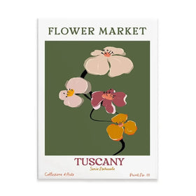 Flower Market Tuscany Canvas Print Flower Market Tuscany Canvas Print wall art product Treechild