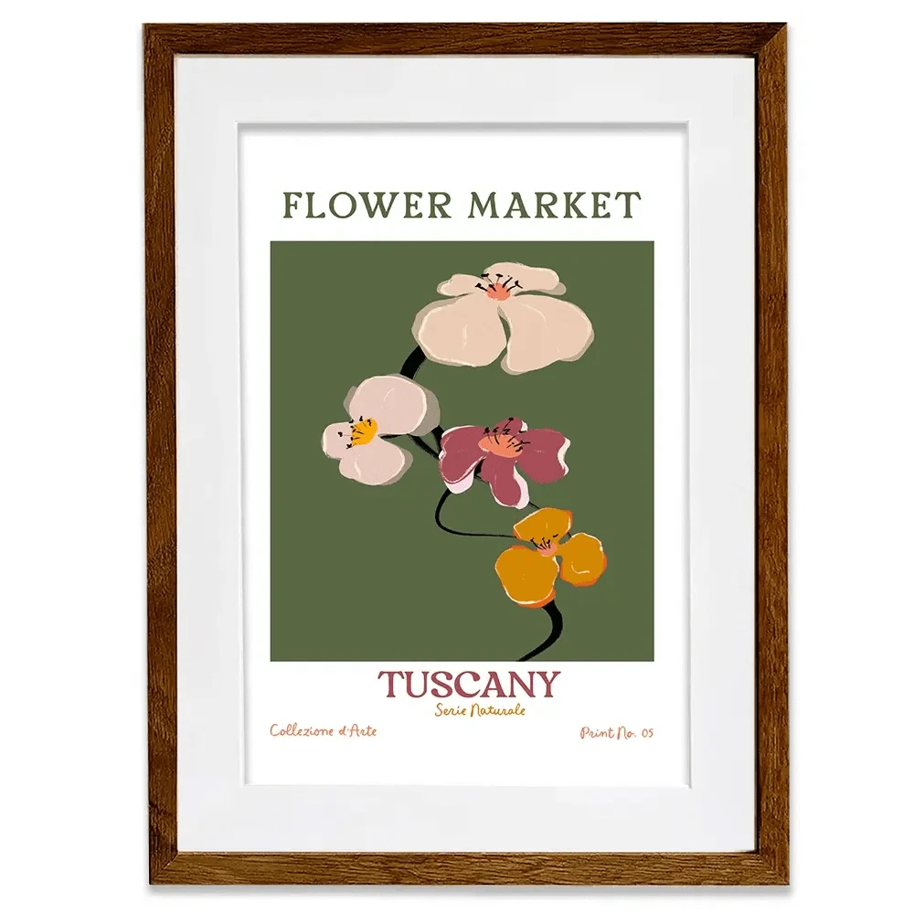 Flower Market Tuscany Framed Art Print Flower Market Tuscany Framed Art Print wall art product Treechild