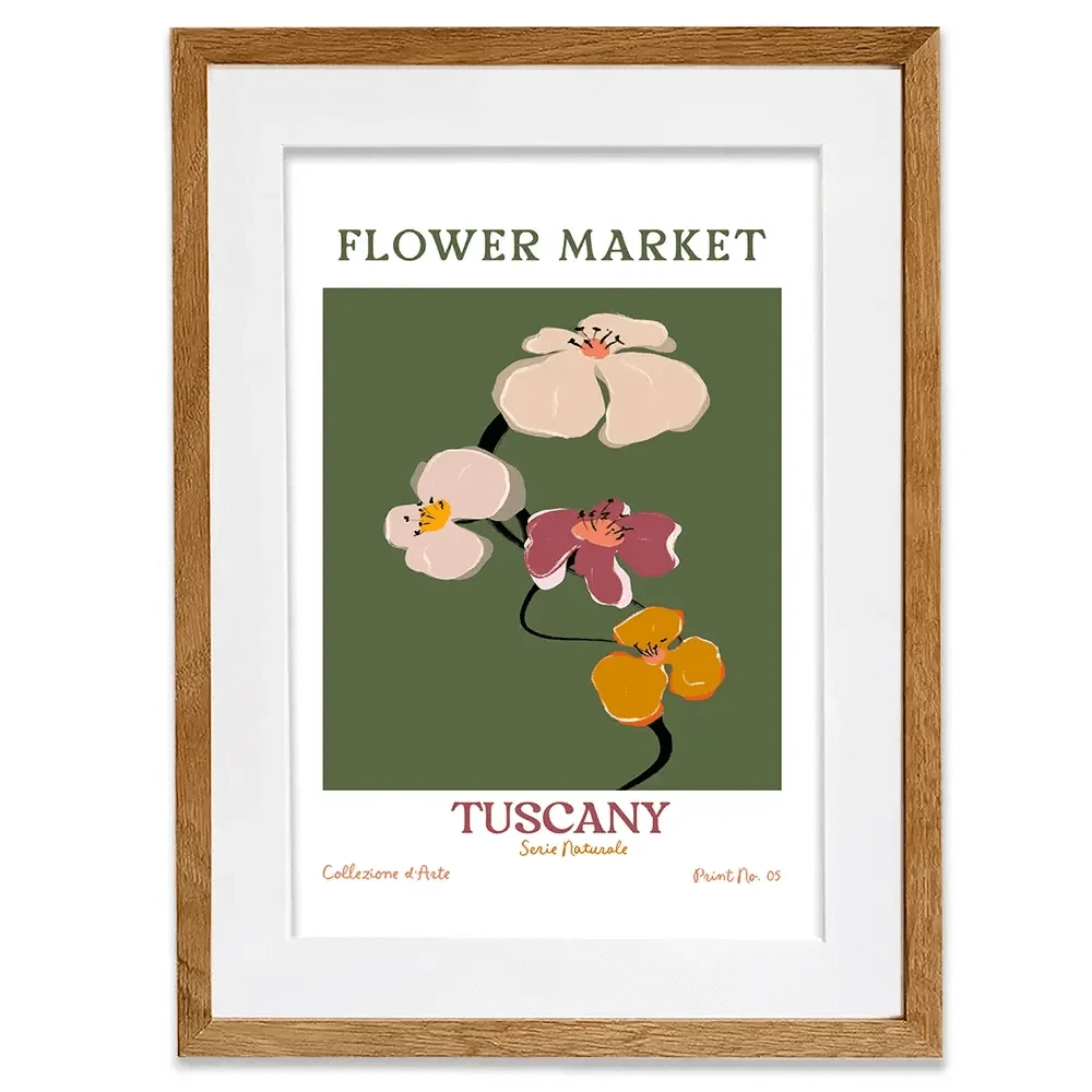 Flower Market Tuscany Framed Art Print Flower Market Tuscany Framed Art Print wall art product Treechild